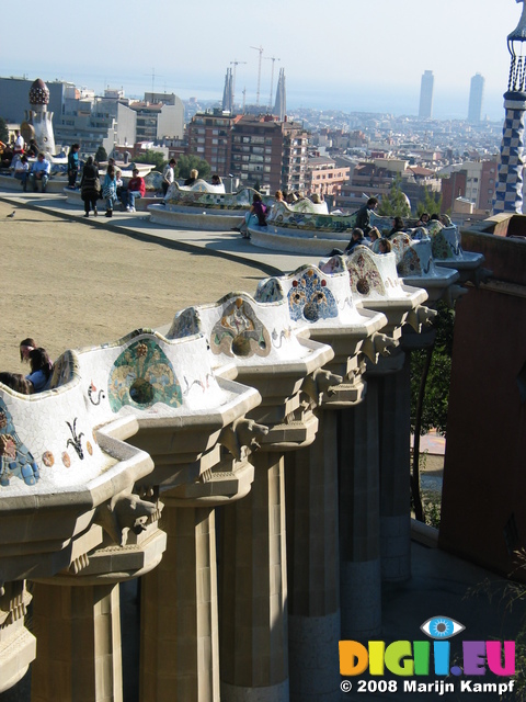 21117 Ceramic Bench Parc Guell